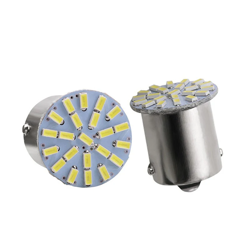Hot sell 6000K DRL White BA15S 1156/1157/T20/T25 1206 22SMD Turn Signal Light Backup Bulb