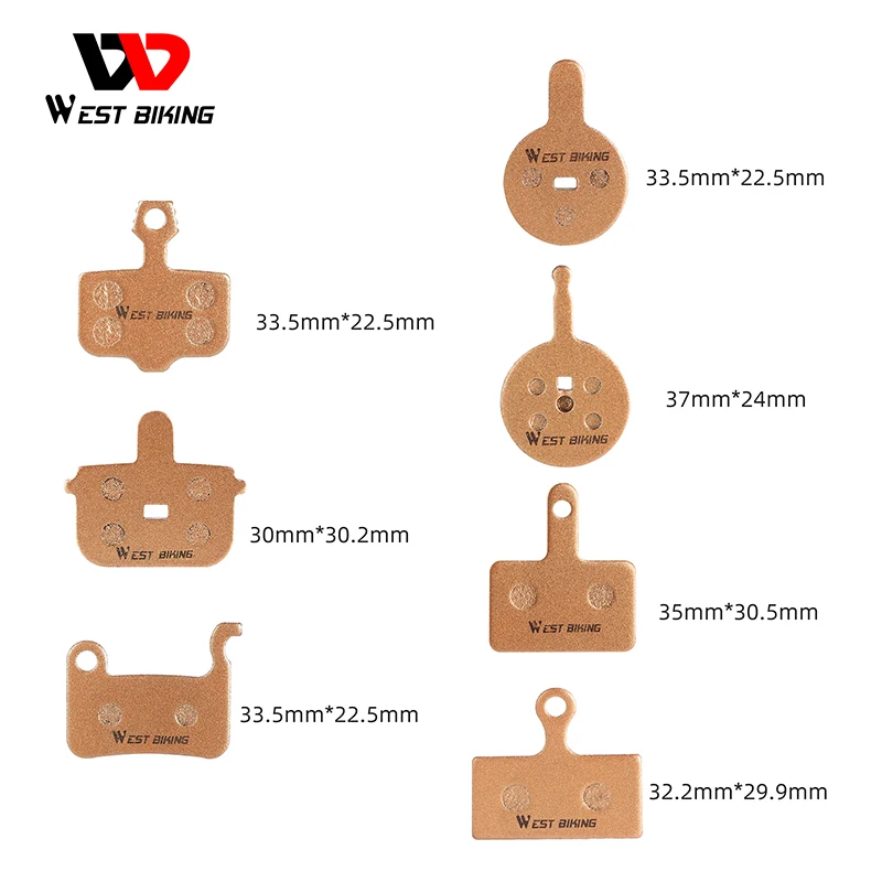 WEST BIKING Resin Ceramic Bicycle Brake Pads Noiseless Wear-Resistant And Heat-Resistant Brake Accessories