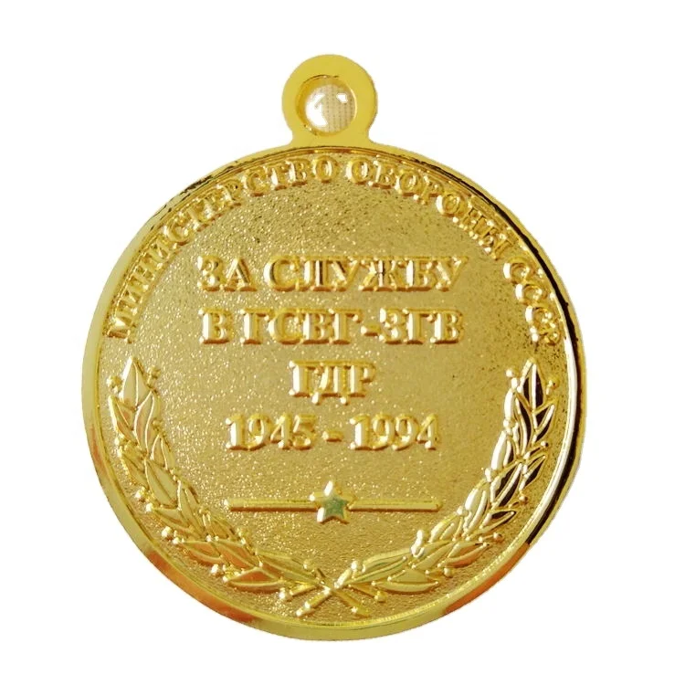 YIBAO Customized School or Corporate Honors Metal Customized Logo Medals and Trophies Football Medals Gold, Silver and Bronze