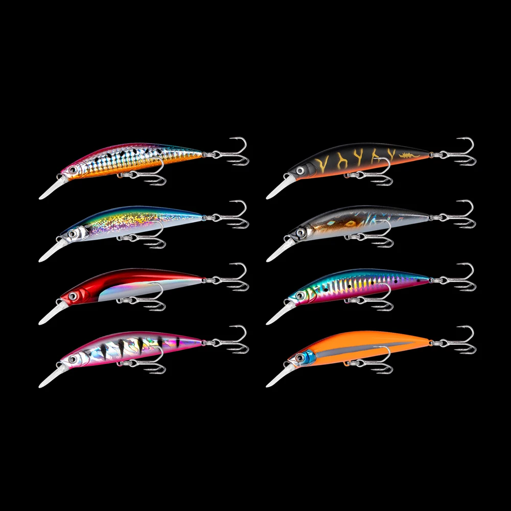 HONOREAL Lures Fishing Saltwater 90mm ABS Hard Plastic Long Casting Sinking Minnow Fishing Lure