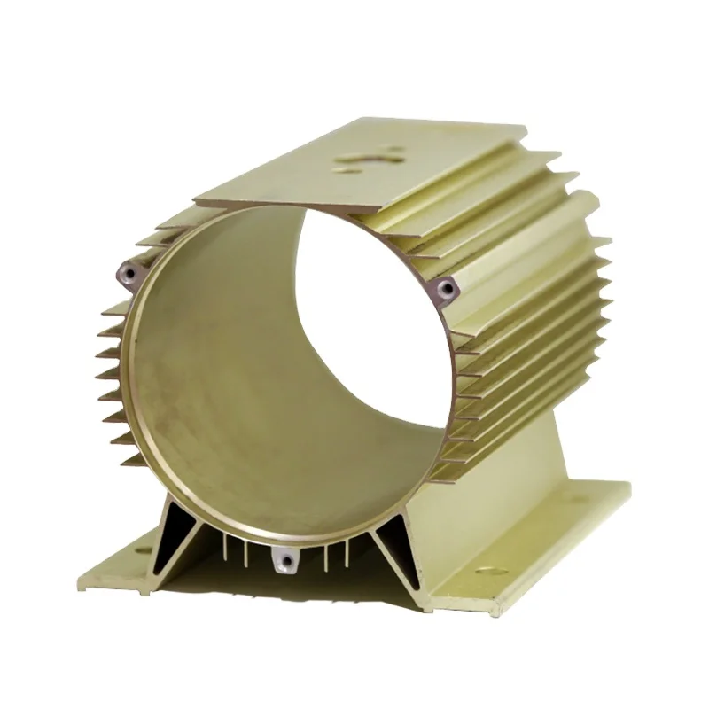 manufacturers custom high power 6063-t5 large computer extruded solid state relay aluminum nitride hollow heat sink supplier