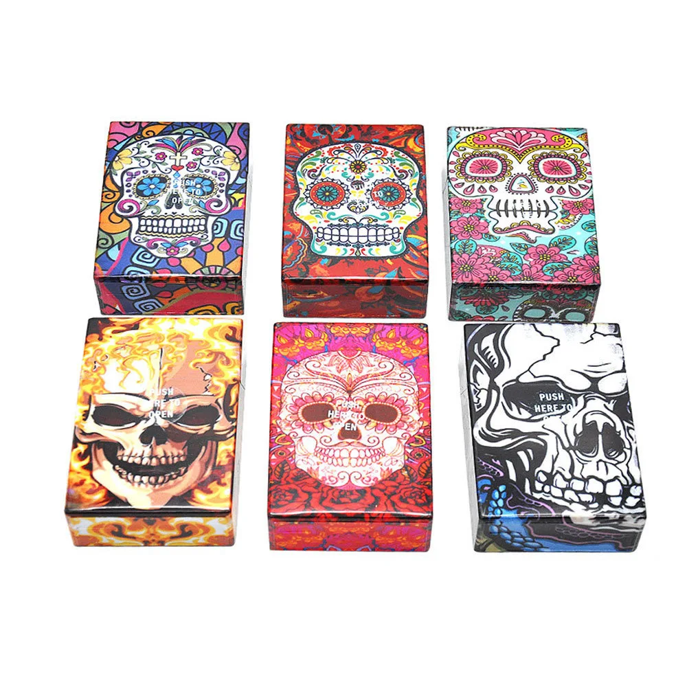 Fashion Female Waterproof  Plastic Acrylic Flip-top Cigarette Holder Cigarette Case Smoking Case