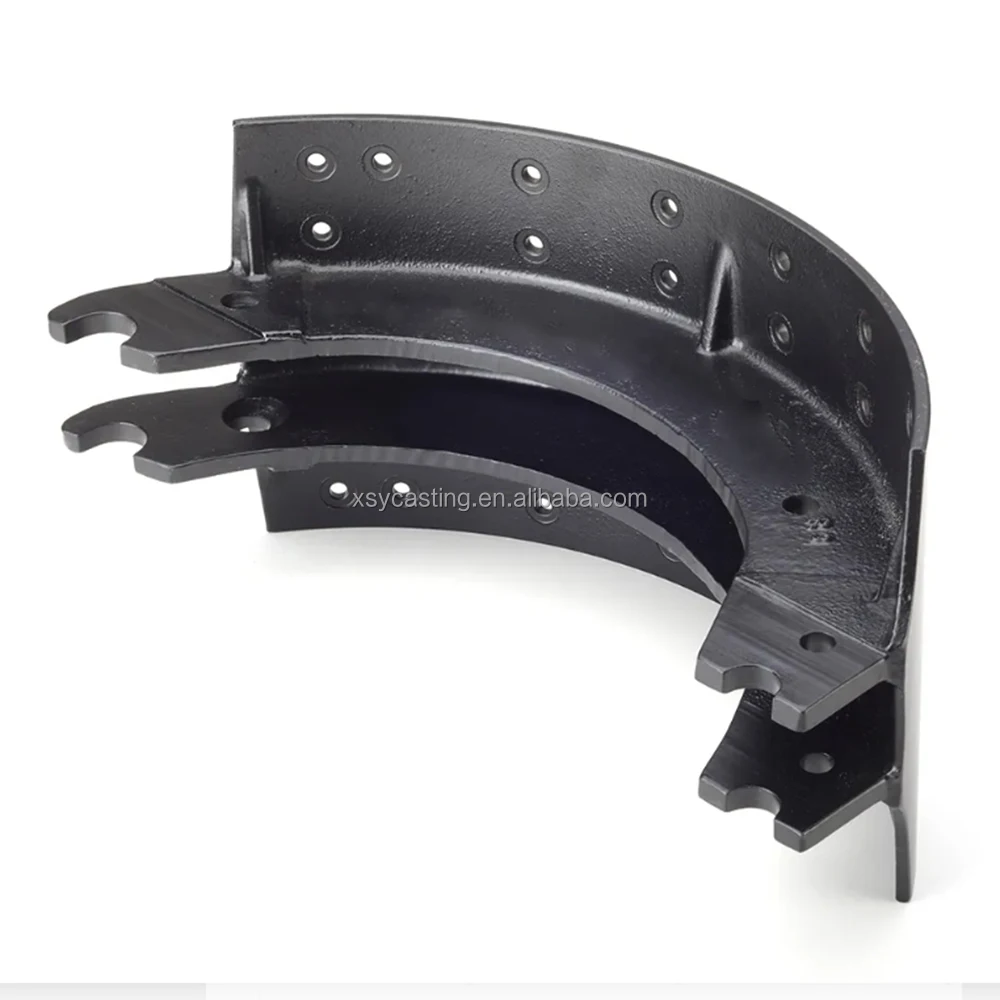 OEM customized Resin Coated Sand Casting of Nodular Cast Iron Agriculture Machinery Spare Parts Brake Shoe