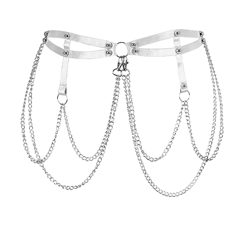 Women  Body Harness Garter Belt Leg Lingerie cage Soft Elasticity Body Chain Carnival Punk Gothic Adjustable Belt Night Party