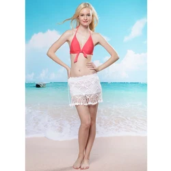 Hot Sale Women Swimwear Sarong Wrap Swimsuit Skirt Bikini Summer Beach Crochet Swimwear Cover Up