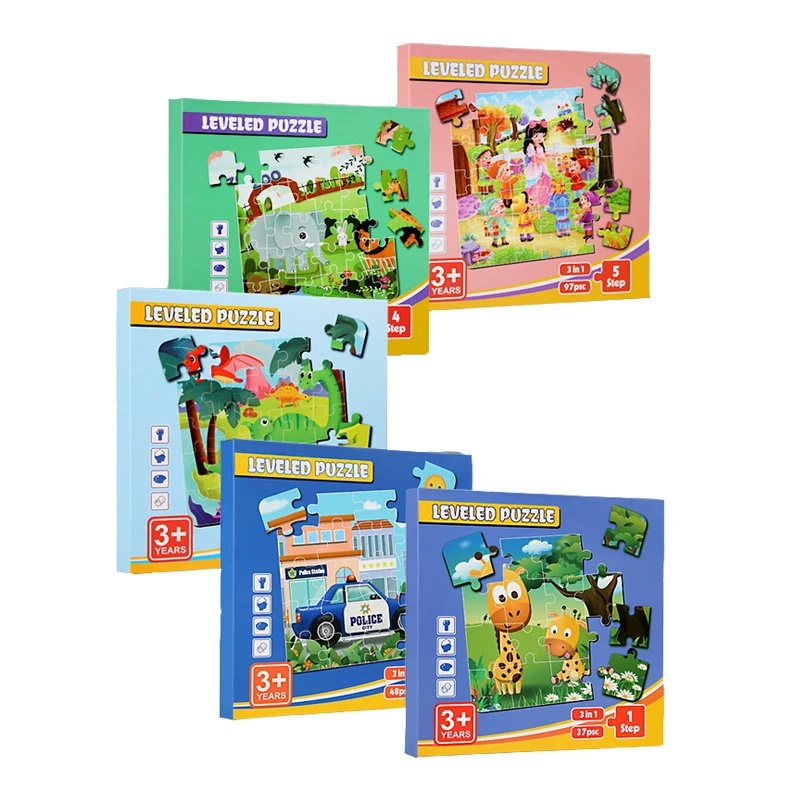 2022 New Arrival Wooden Magnetic Jigsaw Puzzles Book Other Baby Kids Toys Early Education Learning Preschool Toy CE CPC