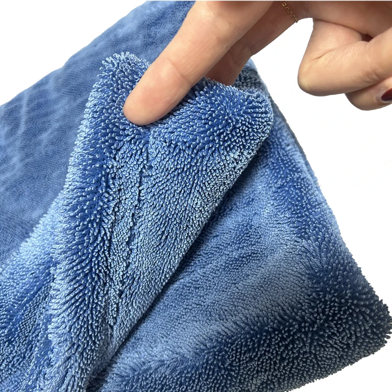 Micro Fiber Pile Auto Care Microfibre Detailing Microfiber Car Wash Cleaning Cloth Twisted large twist Loop drying Towel for car