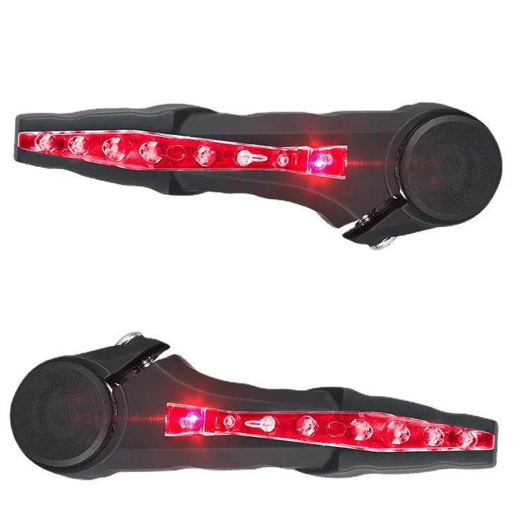 Bike Handlebar Turn Signal Lamp Bike Bar Ends with Turn Signal LED Light for 22.2mm Mountain Bike Bar