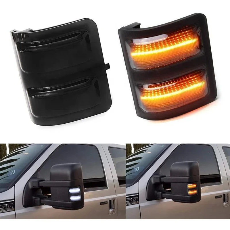 Smoke Lens Sequential 24 volt led truck side marker light for volvo truck trailer