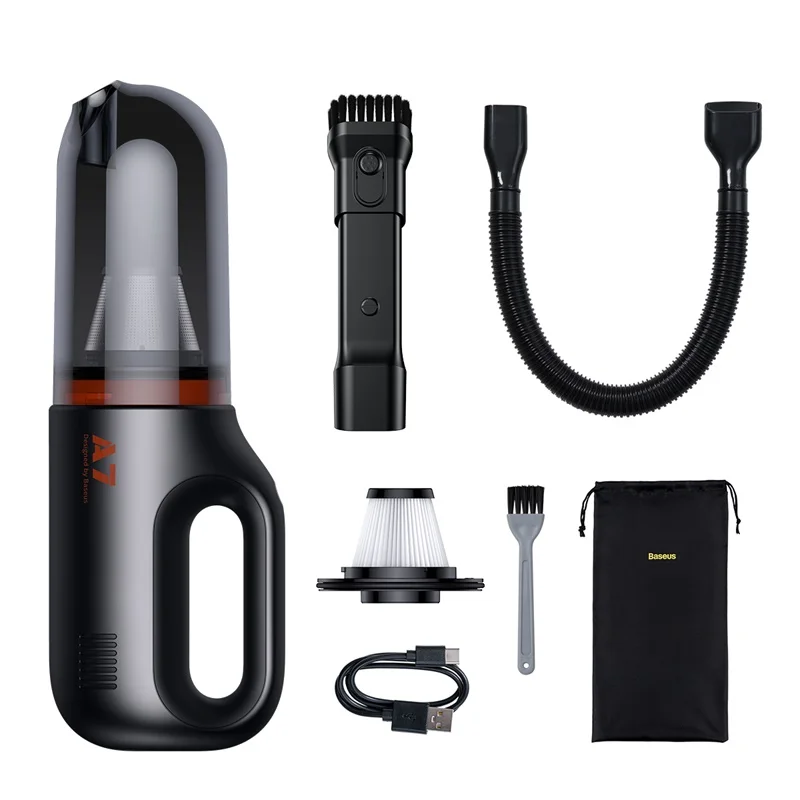 Baseus A7 Portable Auto Cleaning Tool 6000Pa Suction Force 500ml Aspirador de Po Wireless Car Vacuum Cleaner