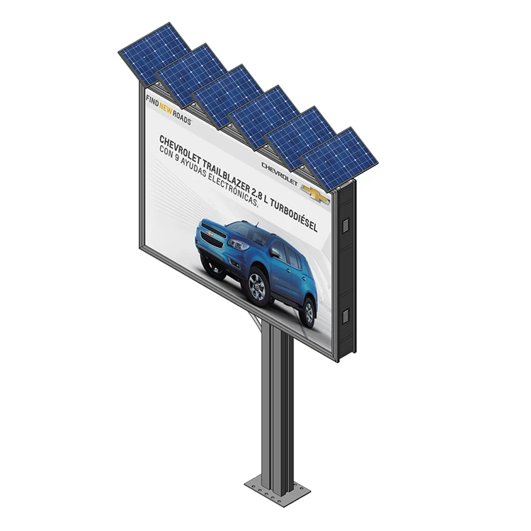 Double Sides Backlit Solar Billboard For Outdoor Advertising Billboards