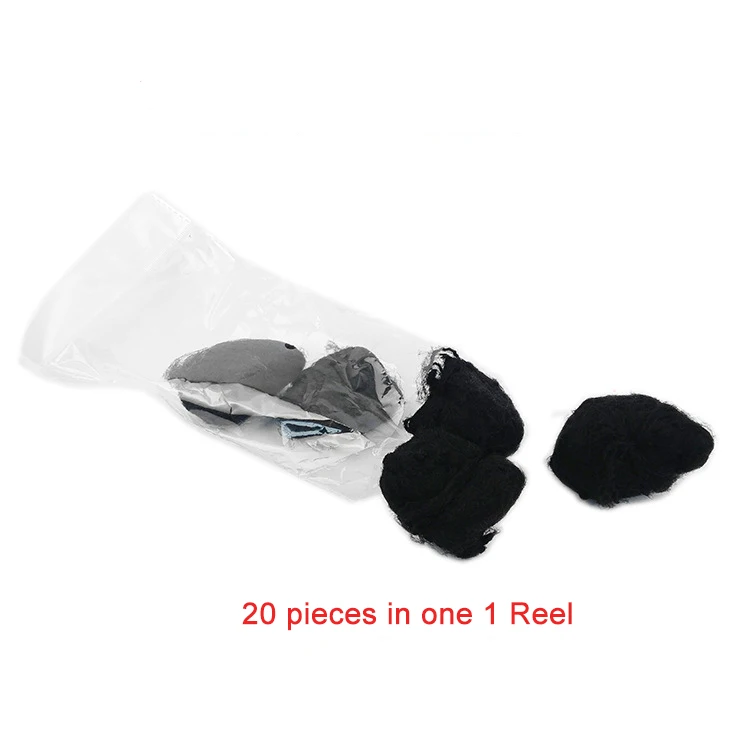 Black White Nylon Hair net Invisible Soft Elastic Lines Big Net Hairnets for packing wigs and hair extension