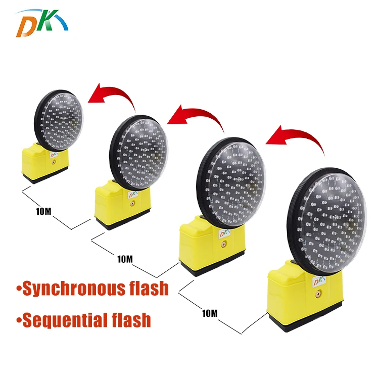 DEKE DK LED Traffic road emergency infrared sensor safety battery warning light