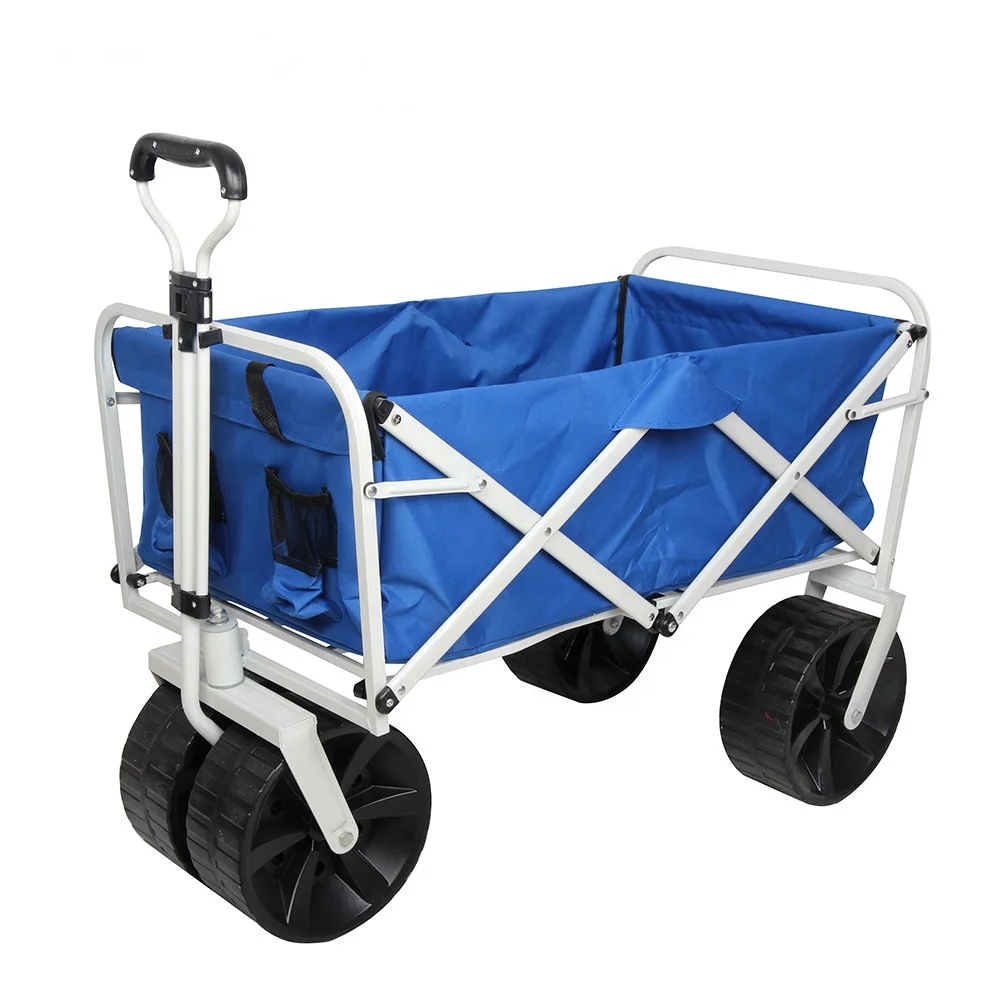
Heavy Duty Four Wheels All Terrain Collapsible foldable Beach Wagon With Table 
