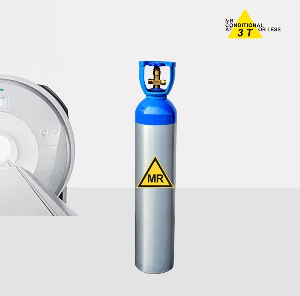 Совместимый кислородный баллон МРТ с клапаном CGA540/Немагнитный кислородный баллон для 1,5 T и 3,0 Tesla