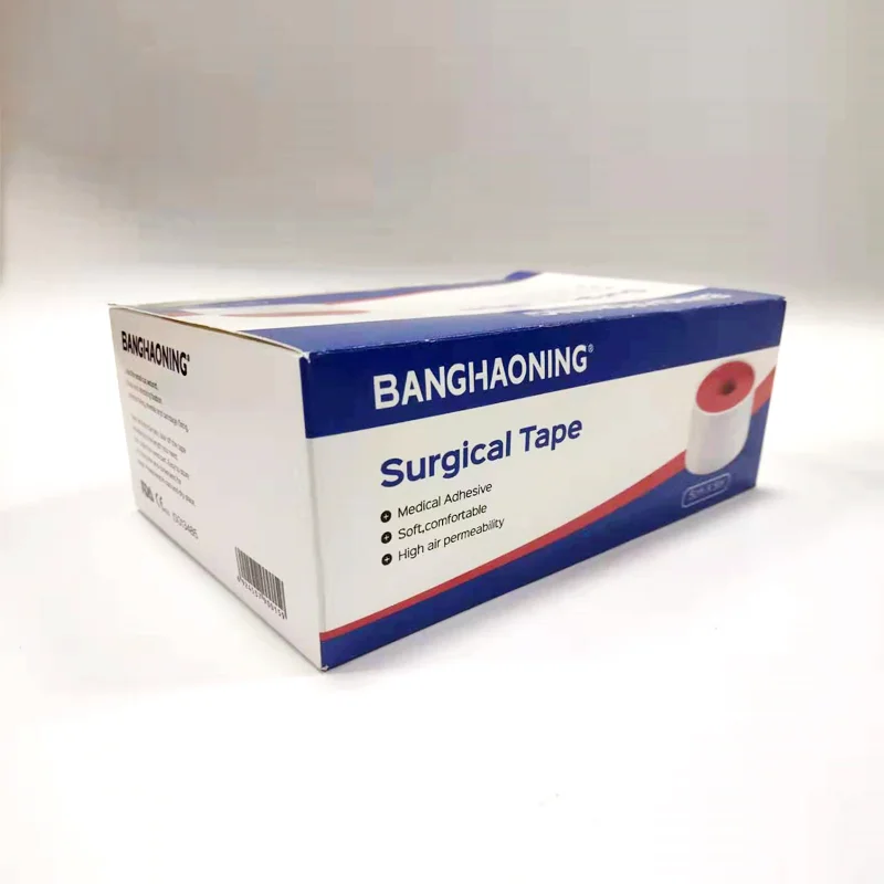Medical zinc oxide hot melt adhesive red core white sleeve tape many specifications choice