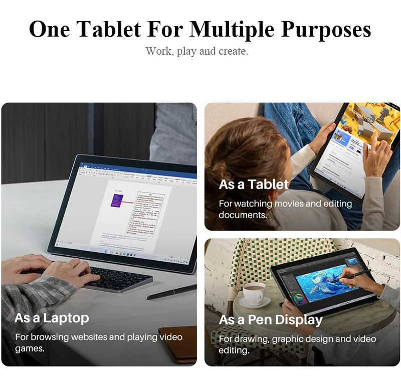 Huion Kamvas studio 16 15.8 inch creative professional portable drawing computer tablet pc with digital pen