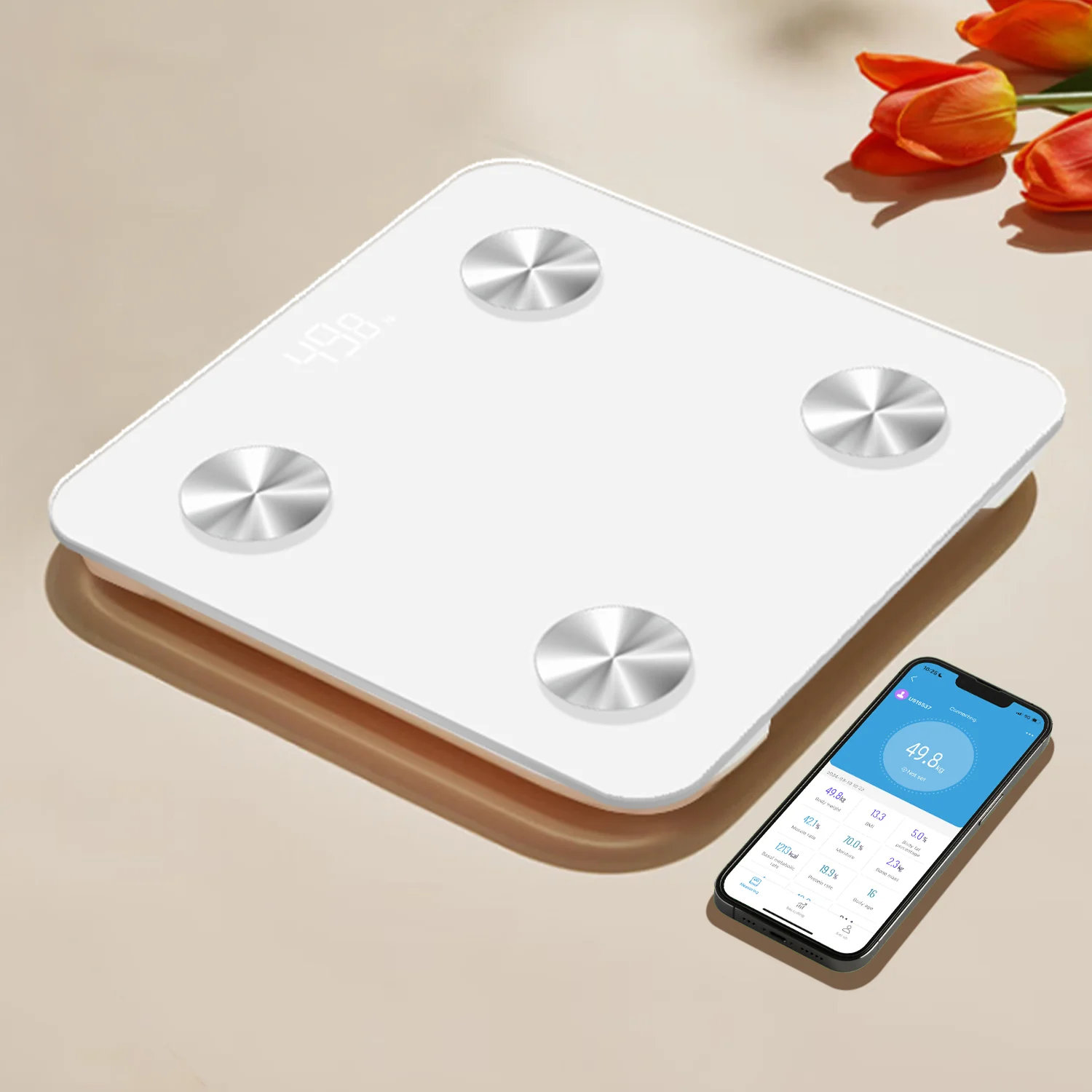 Hot Sale Multifunction Smart BT Electronic Weighting Balance Digital Intelligent Body Fat Weight Scale