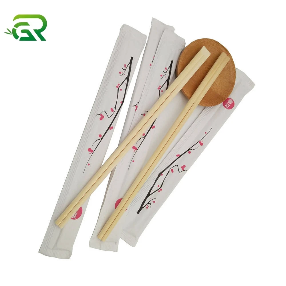 Sleeve wrapped bamboo chopsticks japanese chopsticks
