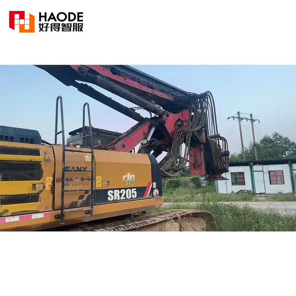 Буровая установка для глубокого фундамента Haode SR205 подержанная роторная буровая SaNy