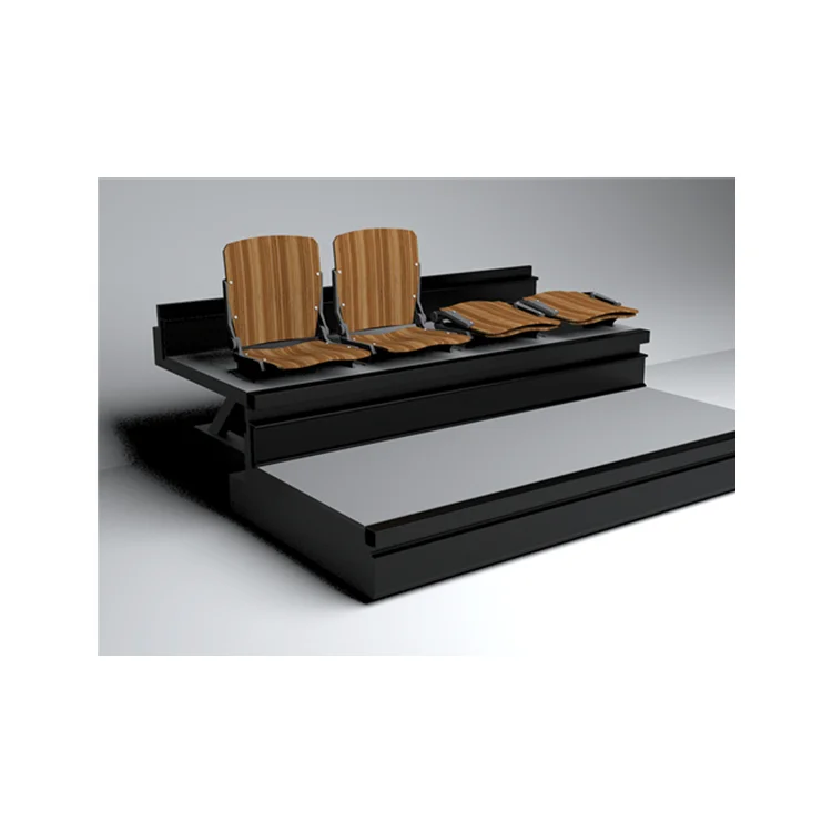 arena sports tribune,retractable viewing platform,telescopic riser for indoor basketball,volleyball,handball