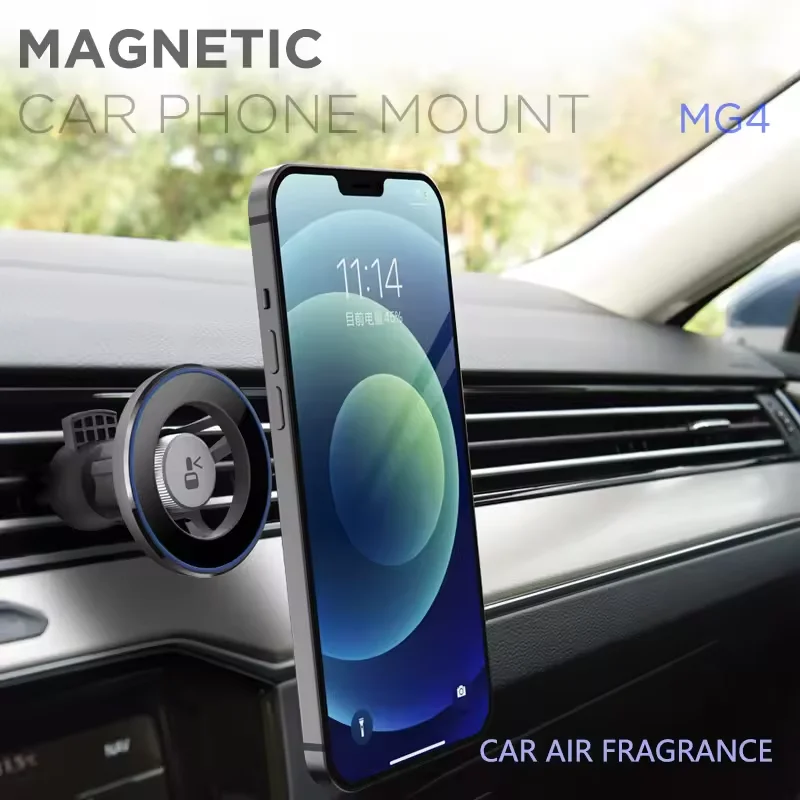 Universal Upgraded Strong Magnetic Absorber Adjustable Metal Plastic Buckle Type Air Outlet Hook Car Phone Holder