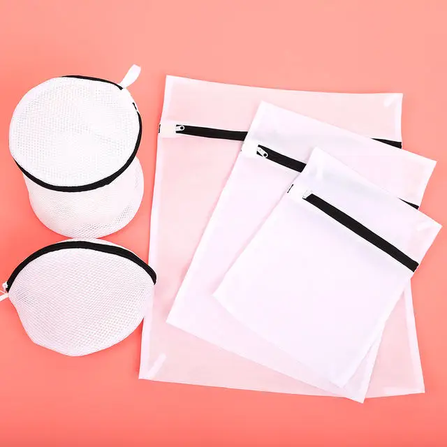 Hot Sale Custom Polyester Mesh Laundry Bags for Washing Machine Lingerie Blouse Bra Hosiery Laundry Bag