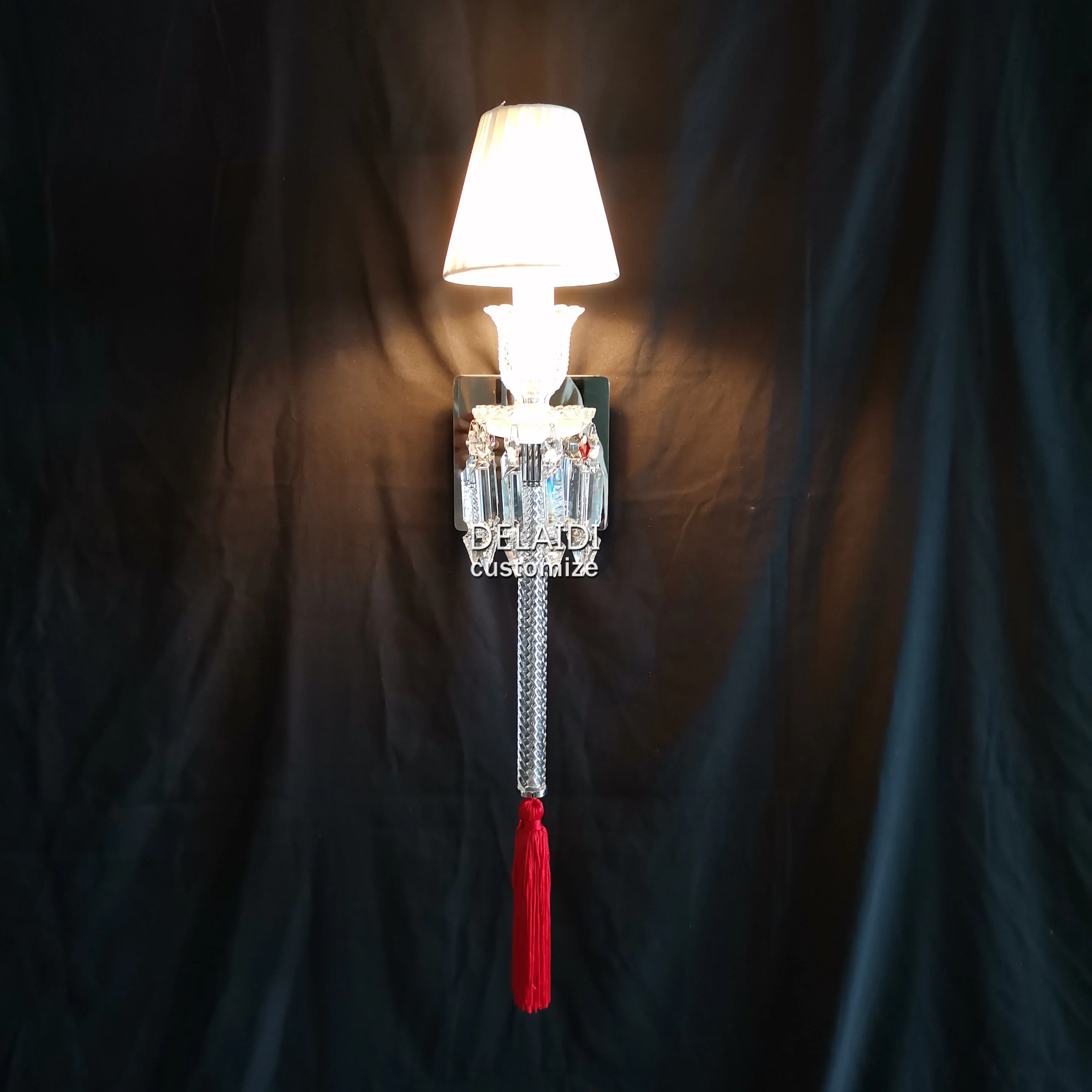 Living room chandelier crystal cristal lustre lights & lighting candle crystal pendant lamp chandelier red