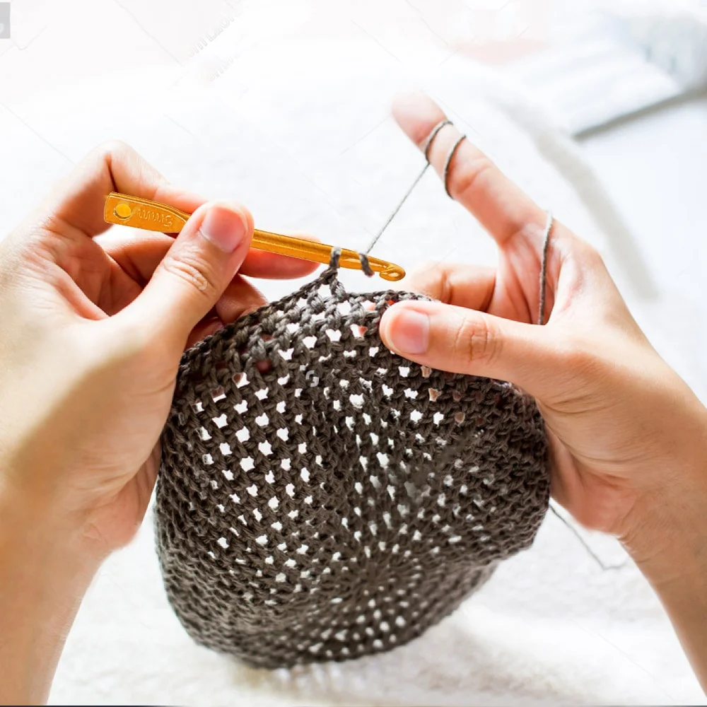 RTS 3pcs/set Knitting Crochet Sweater Needle Colored Alumina Crochet Hook