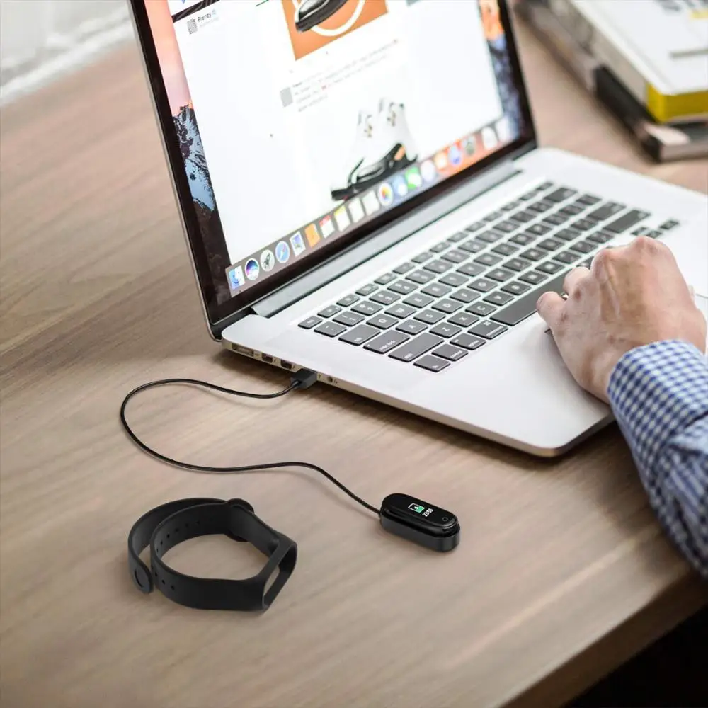 20cm 1 meter ABS Drop shipping smart watch usb charger for xiaomi mi band 4