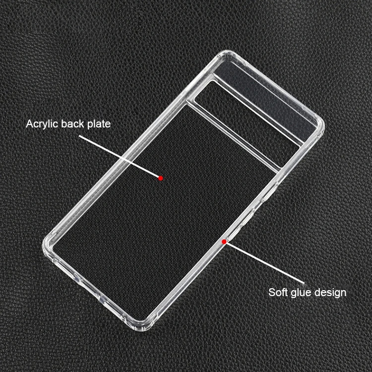 High Quality TPU PC Inner Airbag Anti Fall Bayer Anti Yellow High Penetration Transparent Phone Case For Google Pixel 7 Pro