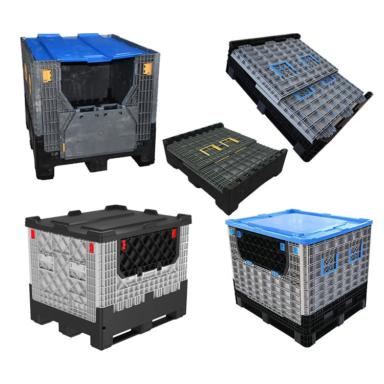 Оптовая продажа от производителя; Фрукты хранение ипользование складной пластиковый ящик для поддонов продажи овощей Складной поддон коробки с