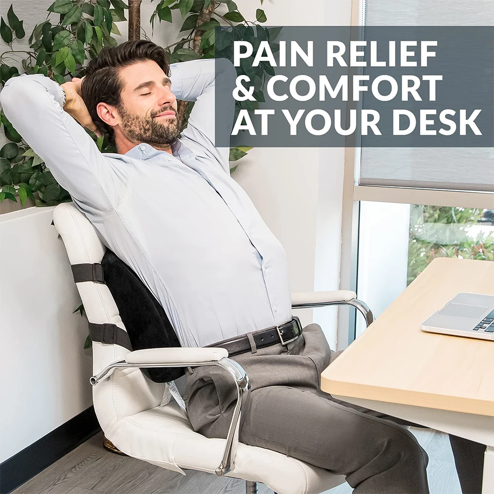 Factory Direct Pain Relief Back Support Cushion Office Chair   Removable Cover Backrest Pillows for Office Back Cushion