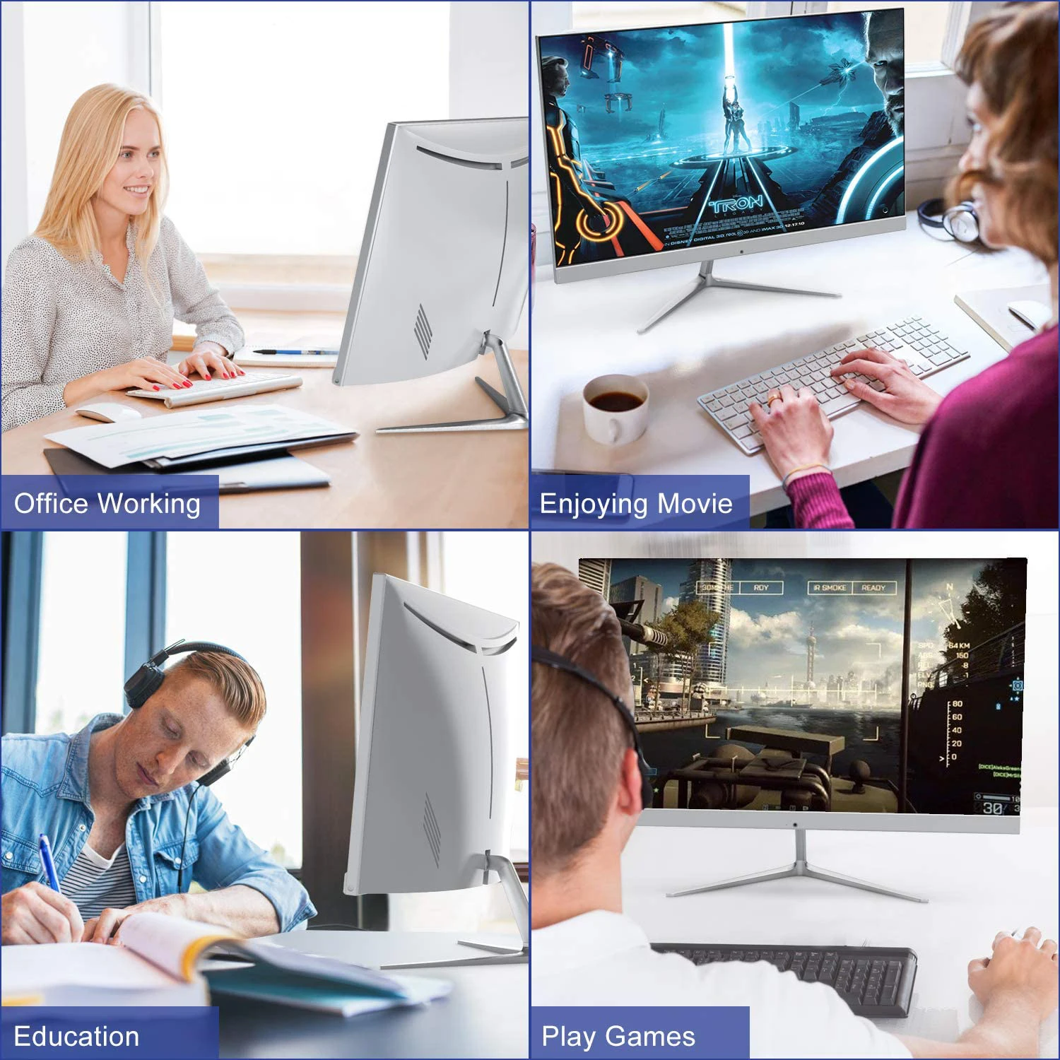 High Quality 21.5 inch i3 i5 N2940 Network Wifi Lcd All In One Pc Desktop Computer