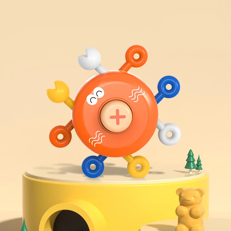 New Design Baby early educational activity cube with BB sound finger exercise push pull finger game toy