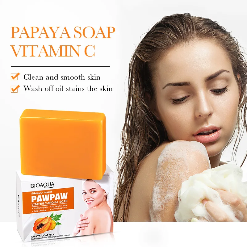 OEM BIOAQUA private label papaya vitamin c collagen brightening moisturizing hydrating whitening skin care set