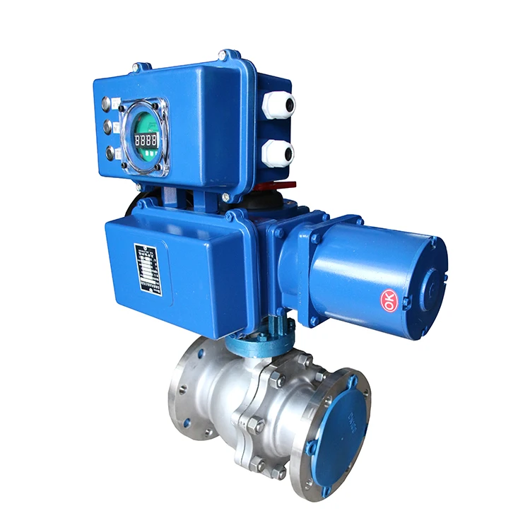Q941Y-10R Q941Y-16R DN80 Motorized Gas Flow Control Ball Valve