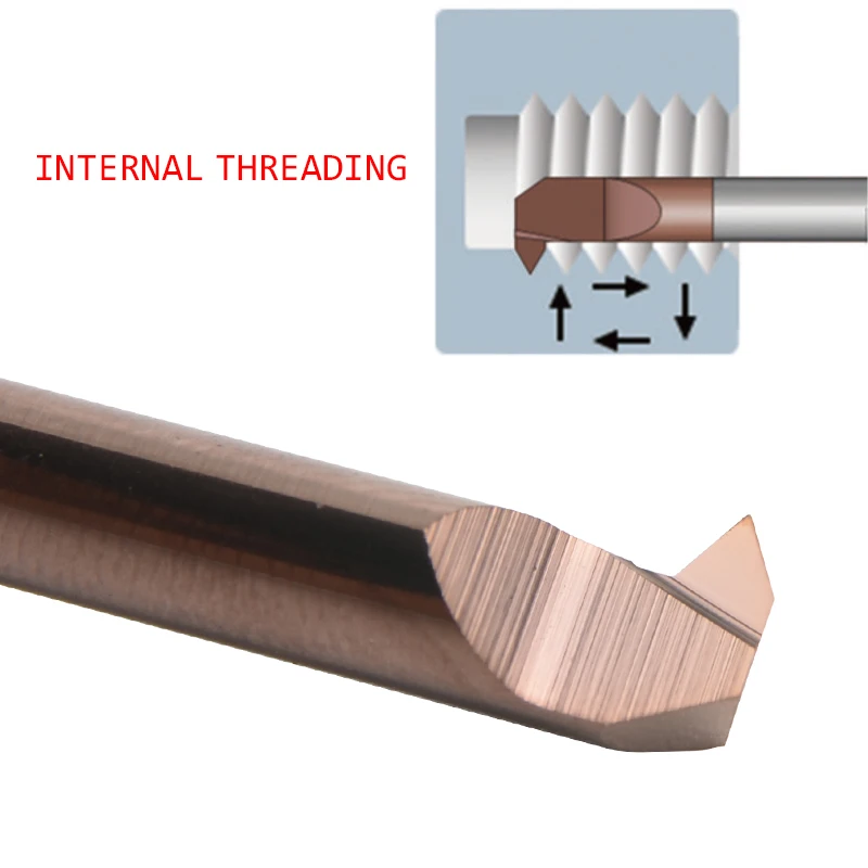 Internal Threading Tool MTHR 55/60 Range Teeth Quick Change Tiny Bore Cutter Tungsten carbide Mini Boring Bars