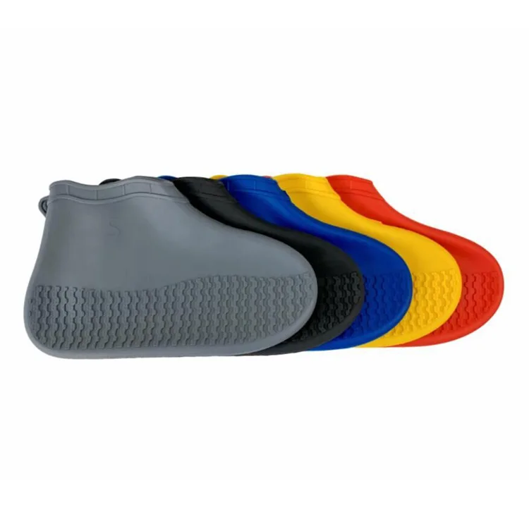 wholesale factory amazon hot sale anti-slip waterproof silicone rubber reusable rain shoe cover