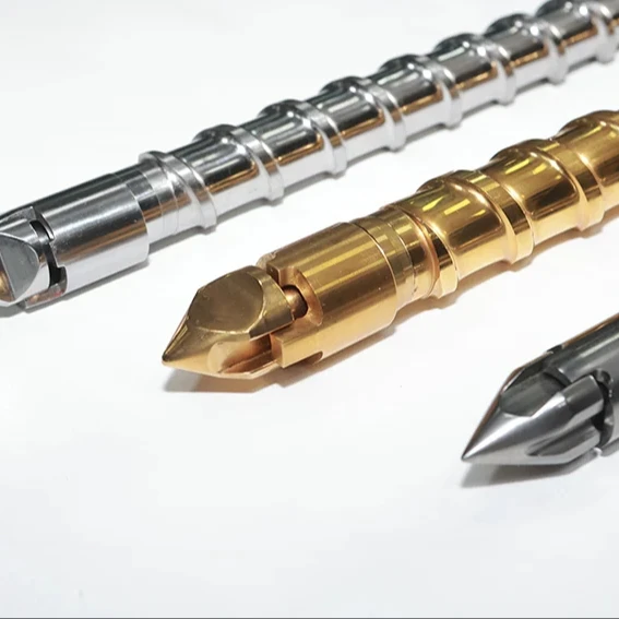 38 CrMoAlA High grade bimetallic screw barrel centrifuge casting bimetallic screw and barrel for plastic molding injection