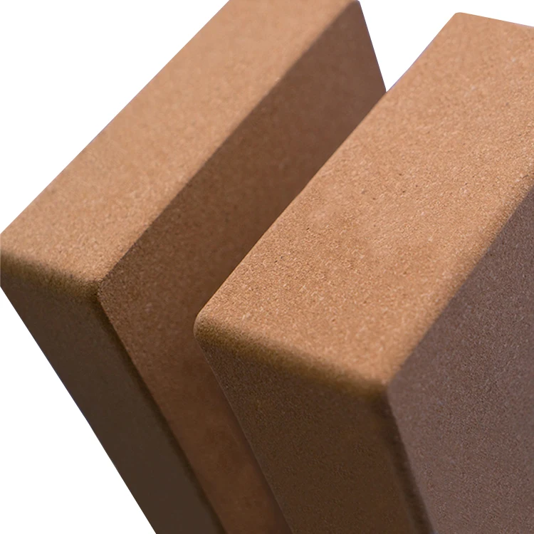 Wholesale wood cork eco friendly blocks pilates equipment cork yoga block