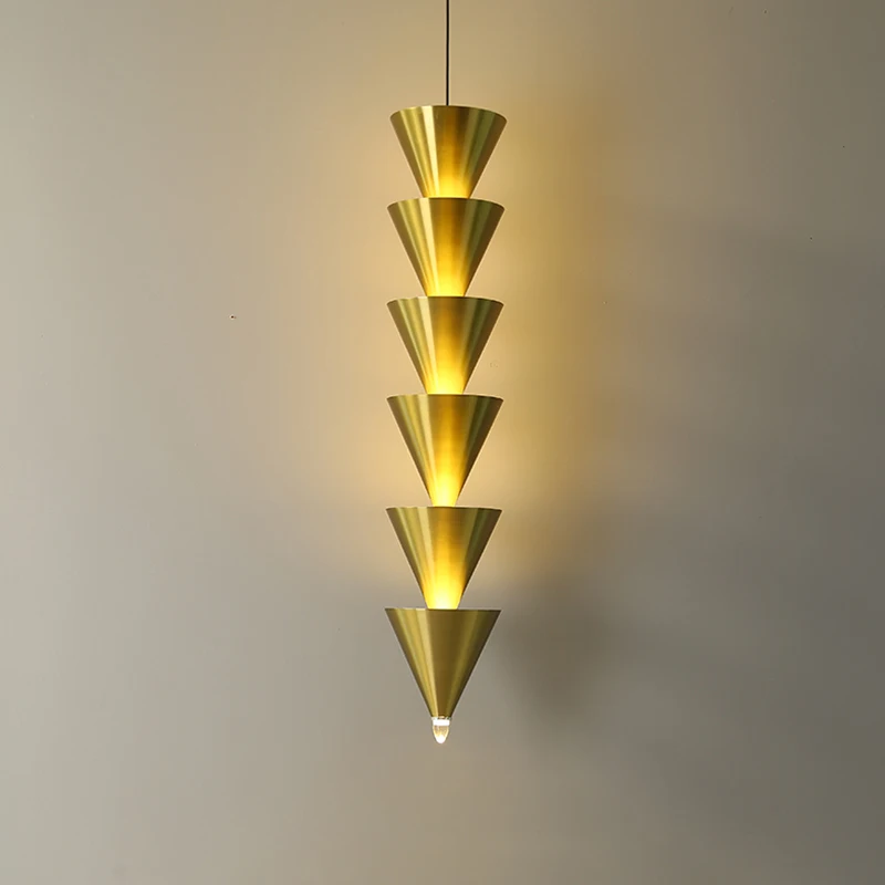 Wholesale retail home lighting living room background led pendant lamp hardware paint craft decorative light