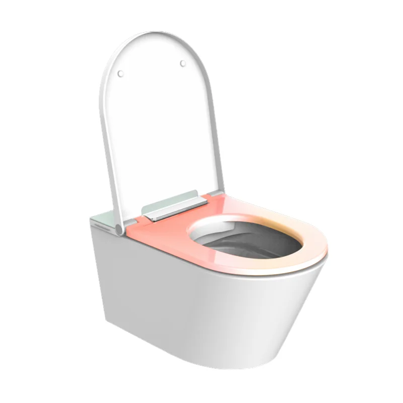 New design CE certified electric automatic wall-hung one-piece smart toilet with bathroom sensor