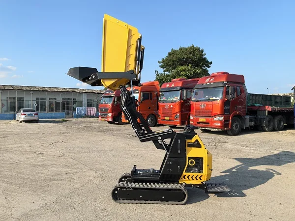 Factory Direct Sales Mini Dumper With Hydraulic Lift  Transporter Crawler Dumper High Quality Mini Dumper