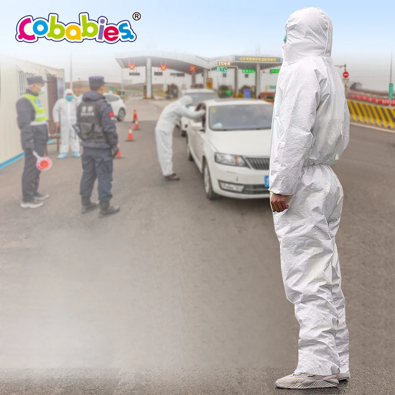 Chinese Manufacturers Medical Protective Clothing, Wholesale PVC Antivirus Chemical Protective Suit Clothing/