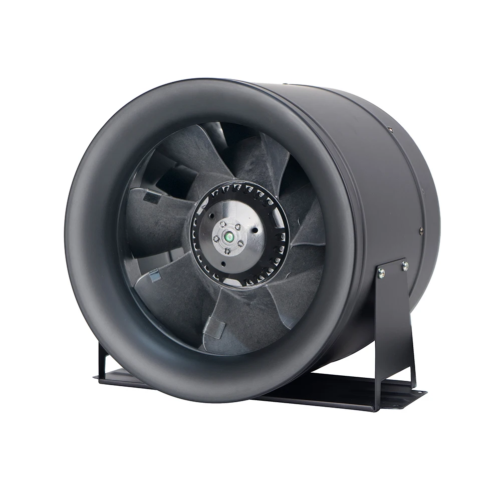 TRILITE Electric Industrial Ventilation Mixed Flow In line Duct Radiator Fan 10inch for greenhouse