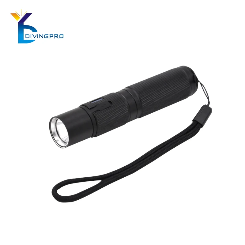 IP68 IPX8 Underwater Waterproof LED Flashlight Diving Camping Light by 18650