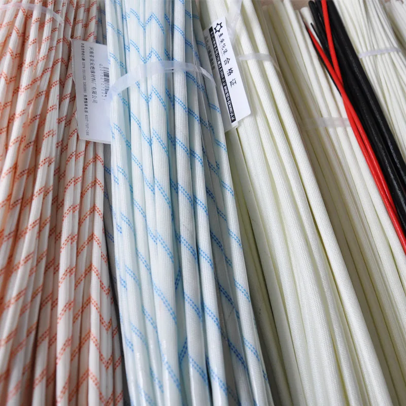 Electrical braided 2715 fiberglass electric insulation sleeving electrical insulation materials 2715 cable braided sleeve