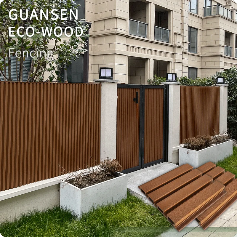 Multifunctional boards composite fencing wpc fence gate for wholesales