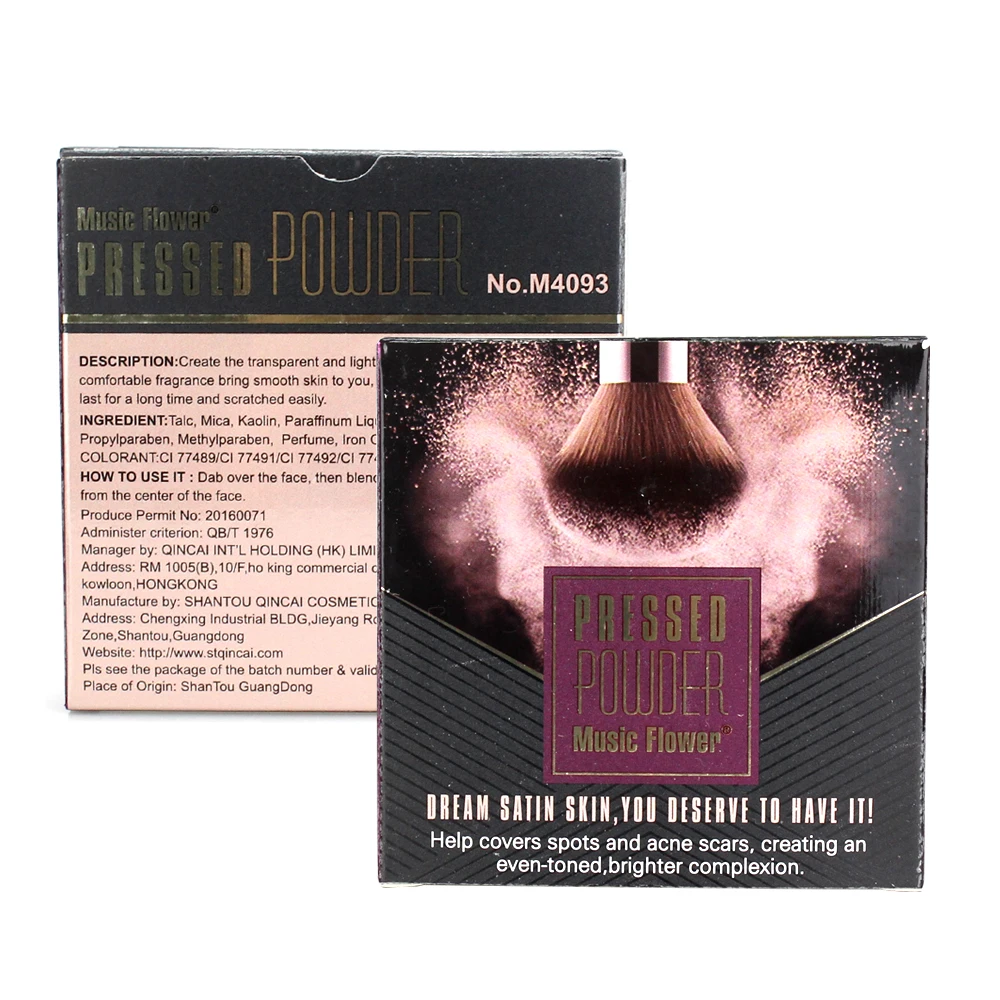 Music Flower Wholesale Foundation Makeup Mineral Pressed Makeup Powder